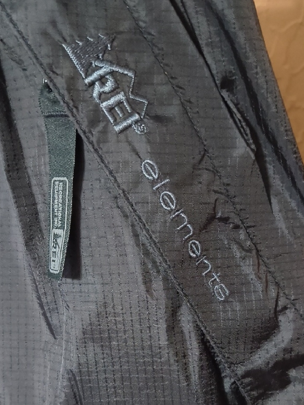 REI Black Women's Wind-Resistant Rain Track Joggers Size Large - Picture 3 of 9